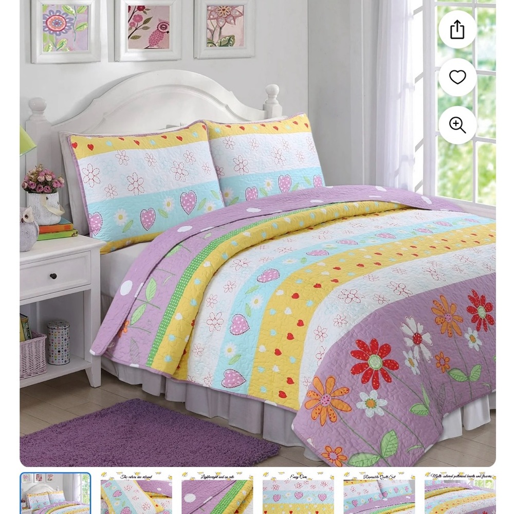 Twin size quilt set